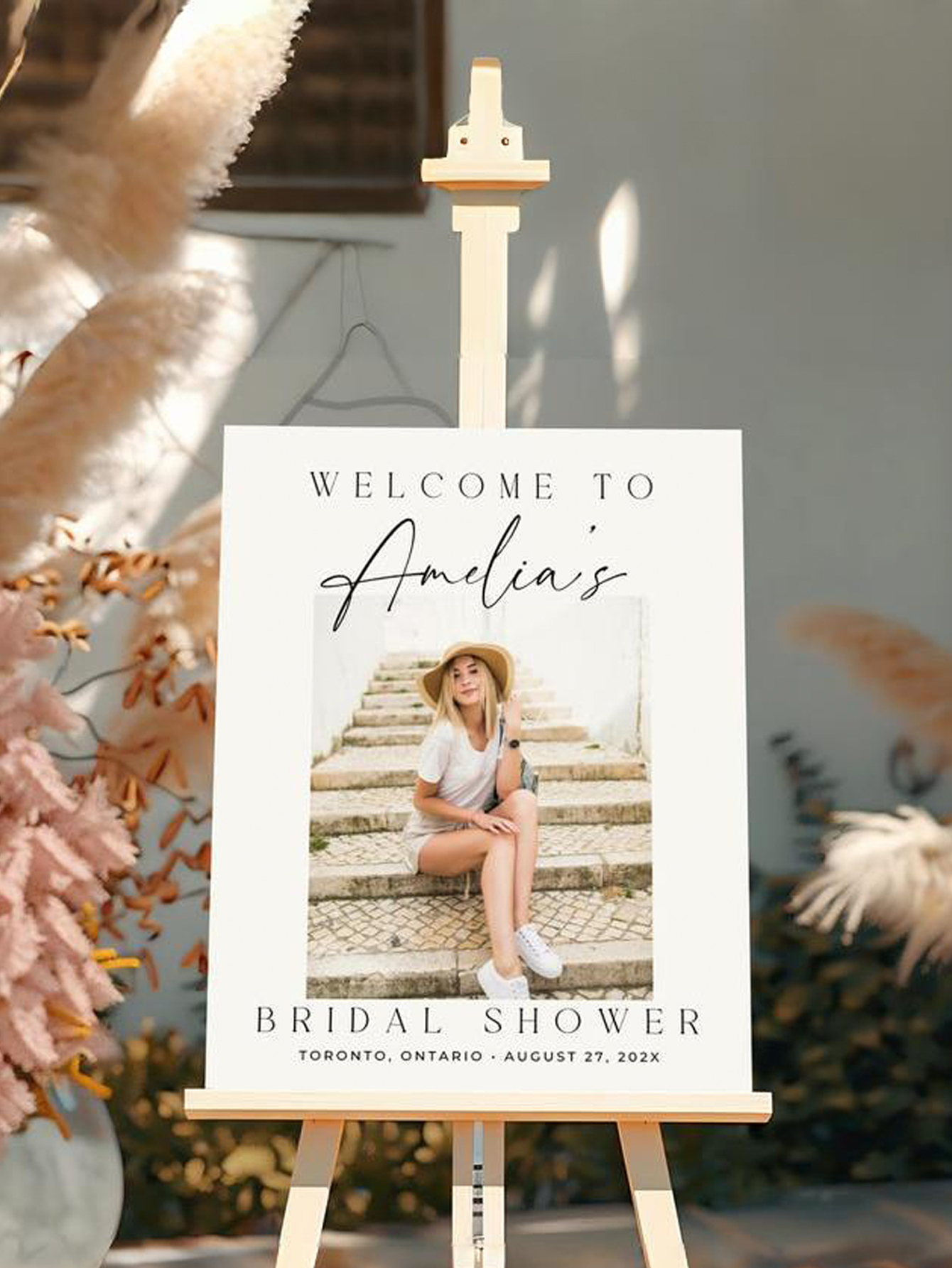 Customizable Photo PVC Party Welcome Sign